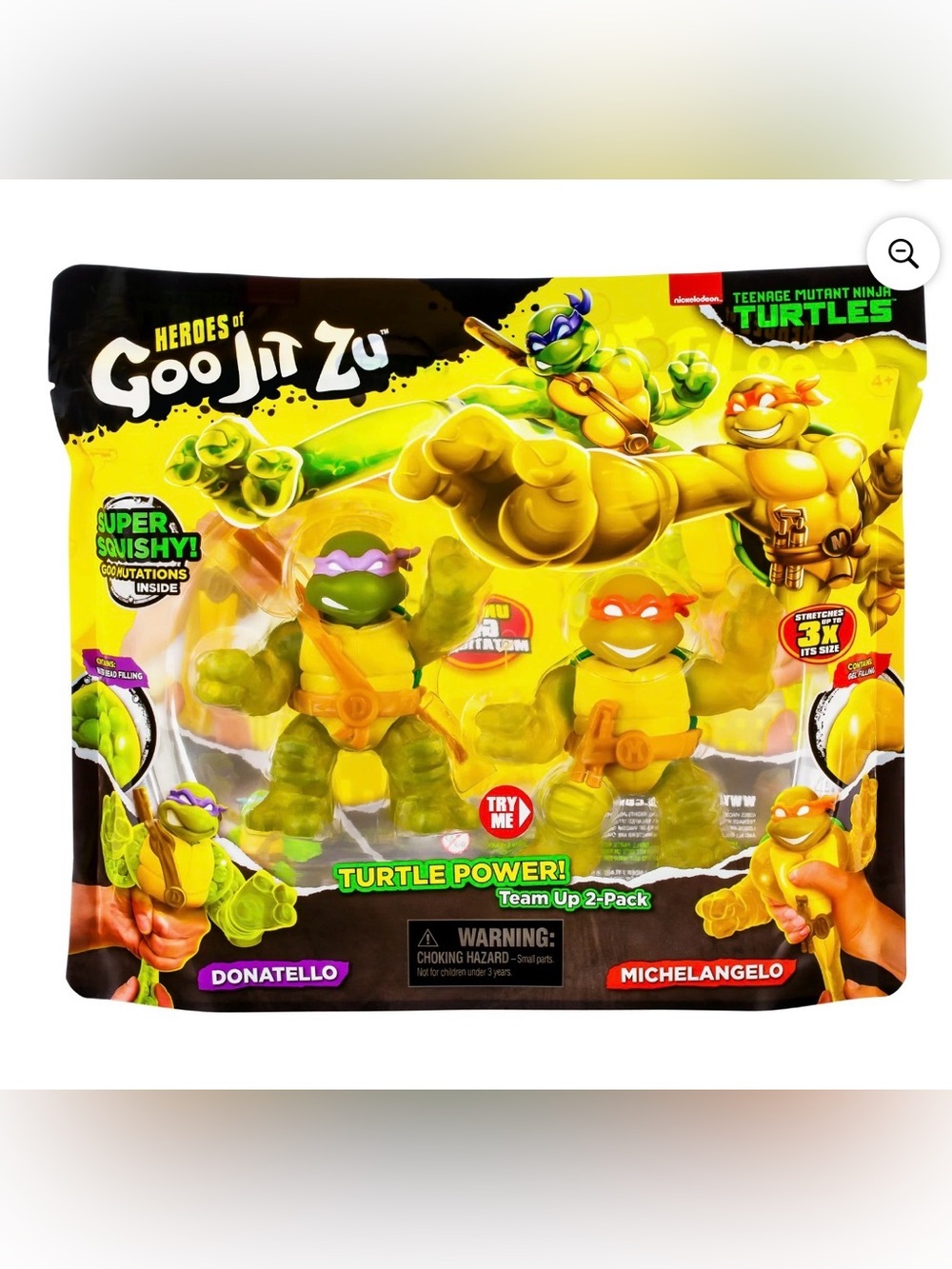 Heroes of Goo Jit Zu Donatello and Michelangelo Action Figures